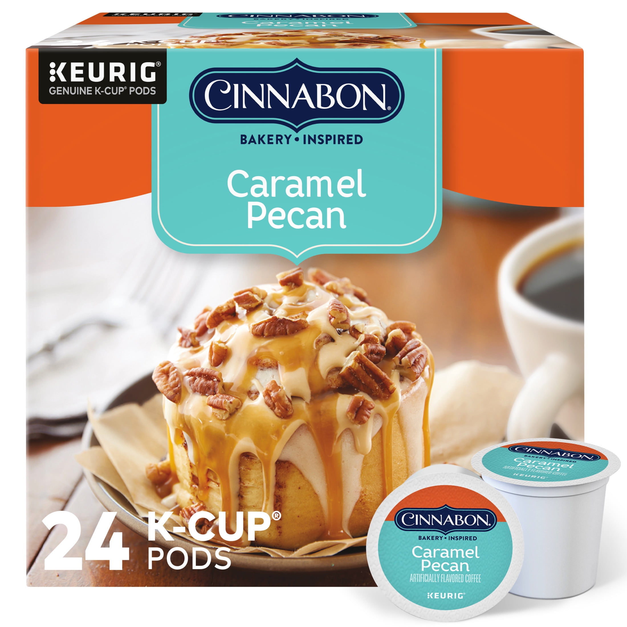 Cinnabon, Keurig K-Cup Caramel Pecan Flavored Light Roast Coffee