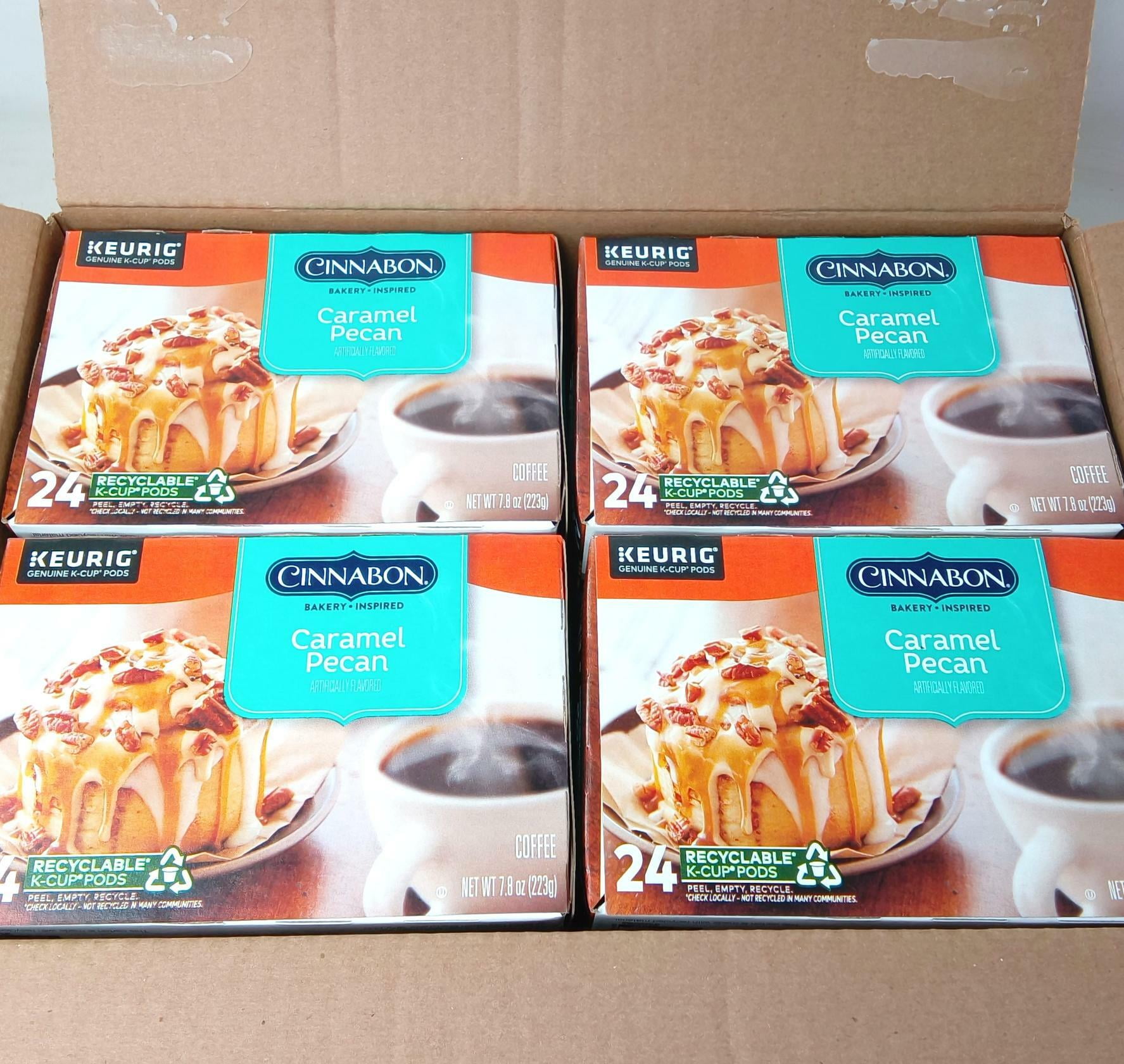 Cinnabon Caramel Pecan Light Roast Coffee Keurig K-Cup Pods, 96 ct, BB 12/25