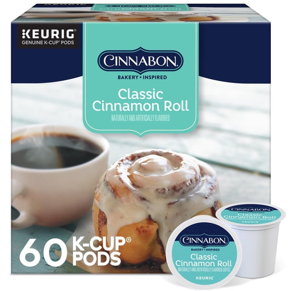 Cinnabon Classic Cinnamon Roll Coffee, 60ct