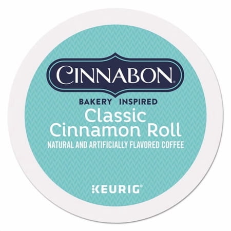 Cinnabon Classic Cinnamon Roll Coffee K-Cups, 24/box | Bundle of 2 Boxes