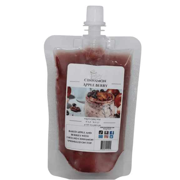 Cinnamon Apple Berry Squeezable Wax Melt Long Lasting Wax Melts (4Ounces)