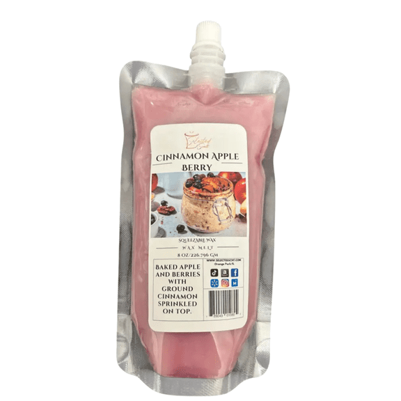 Cinnamon Apple Berry Squeezable Wax Melt Long Lasting Wax Melts (8ounces)