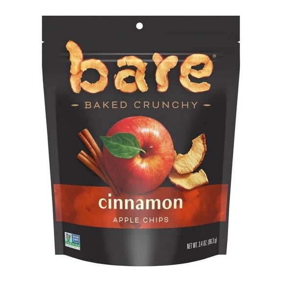 Cinnamon Apple Gluten Free crunchy chips Baked Bare 3.4 oz bag