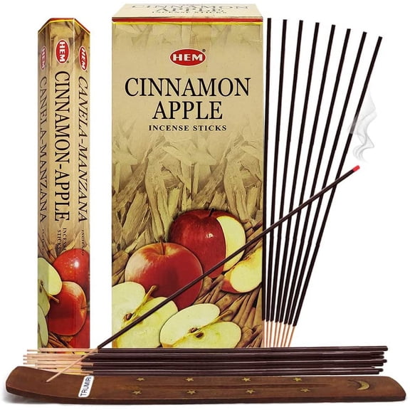 Cinnamon Apple Incense Sticks And Incense Stick Holder Bundle Insence Insense Hem Incense Sticks