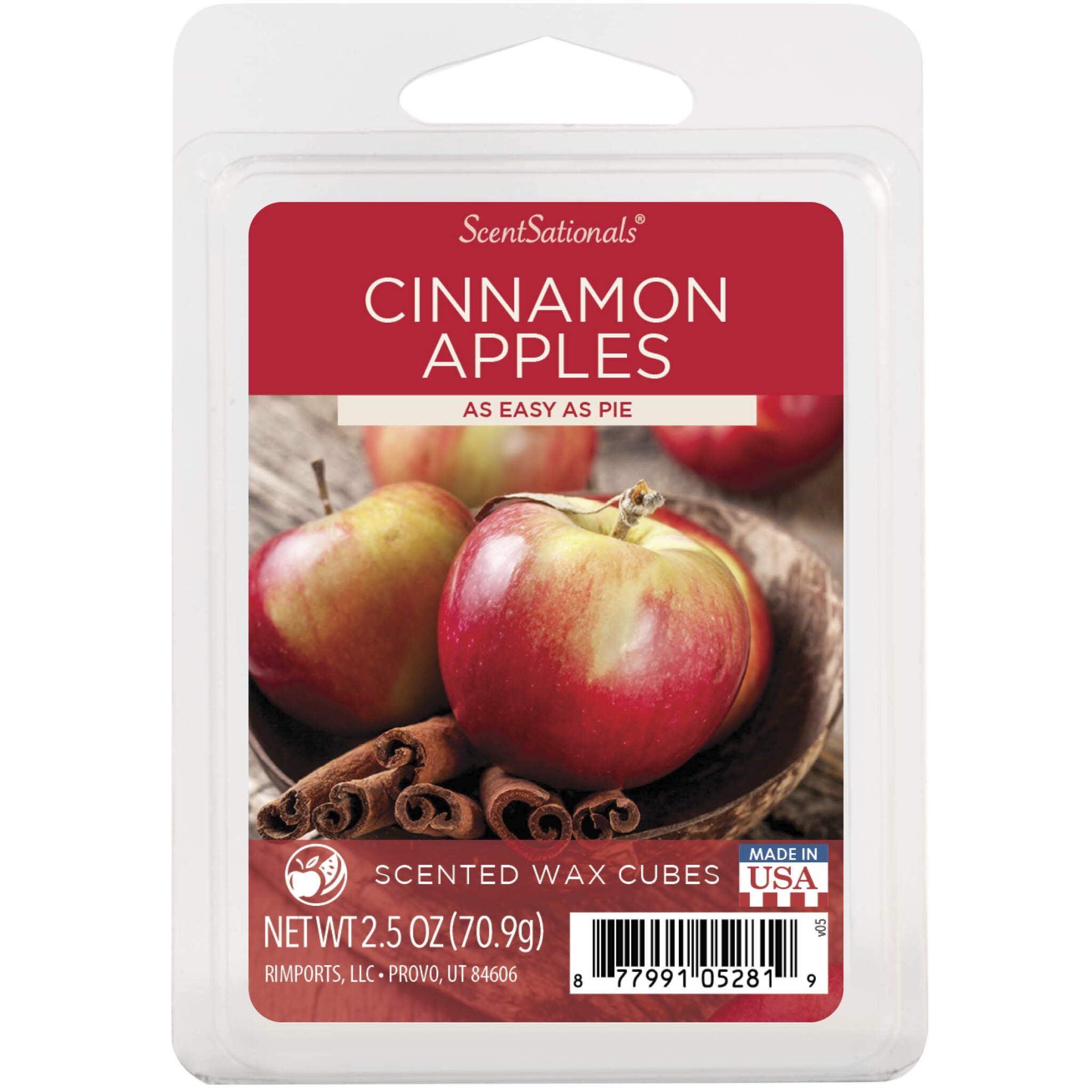 Apple Spice Non-toxic Wax Melts - 2.5 Oz. Clamshell - Natural Zen