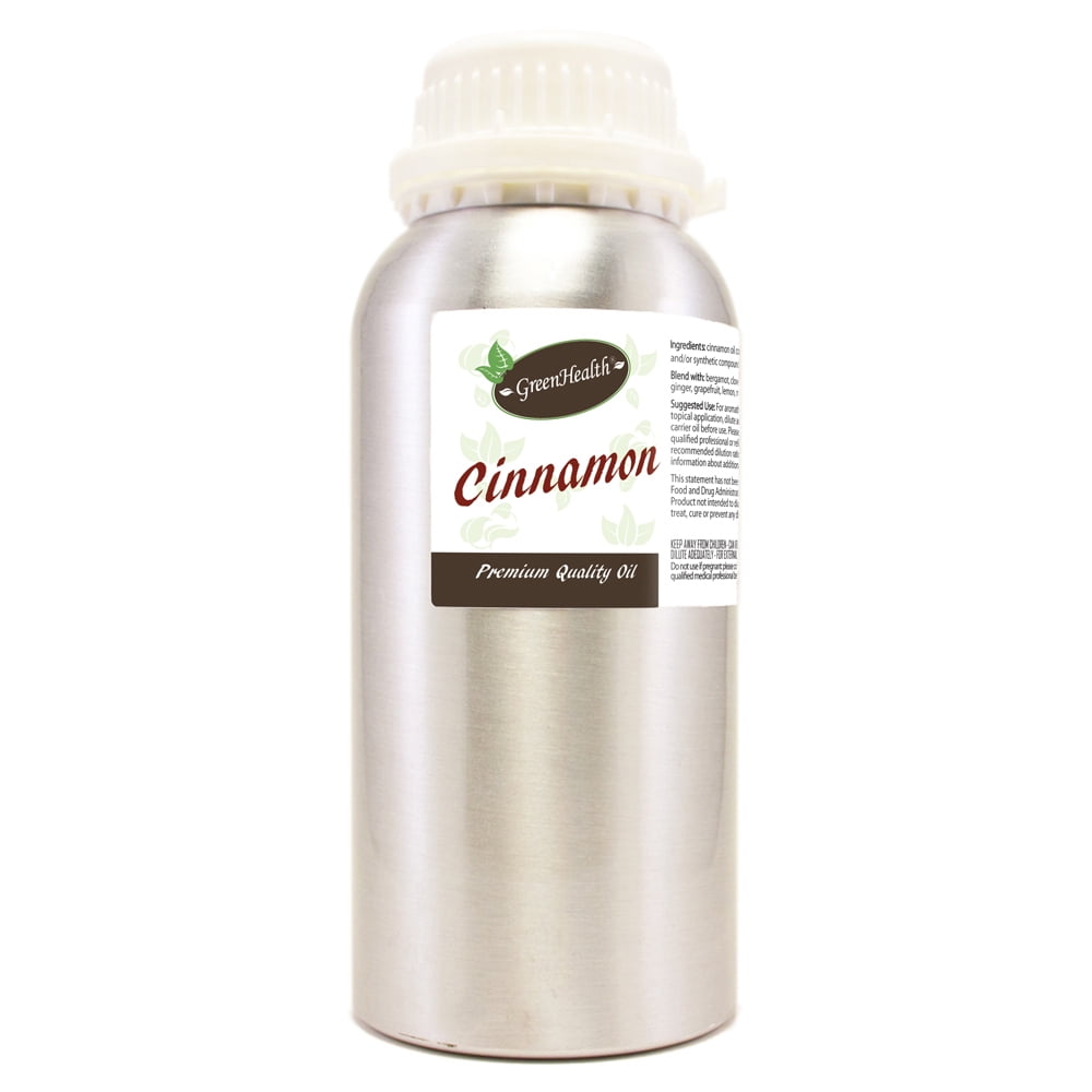 Cinnamon Bark (Nature Identical) Oil - 16 fl oz - Aluminum Bottle w/ Locking Cap  - GreenHealth