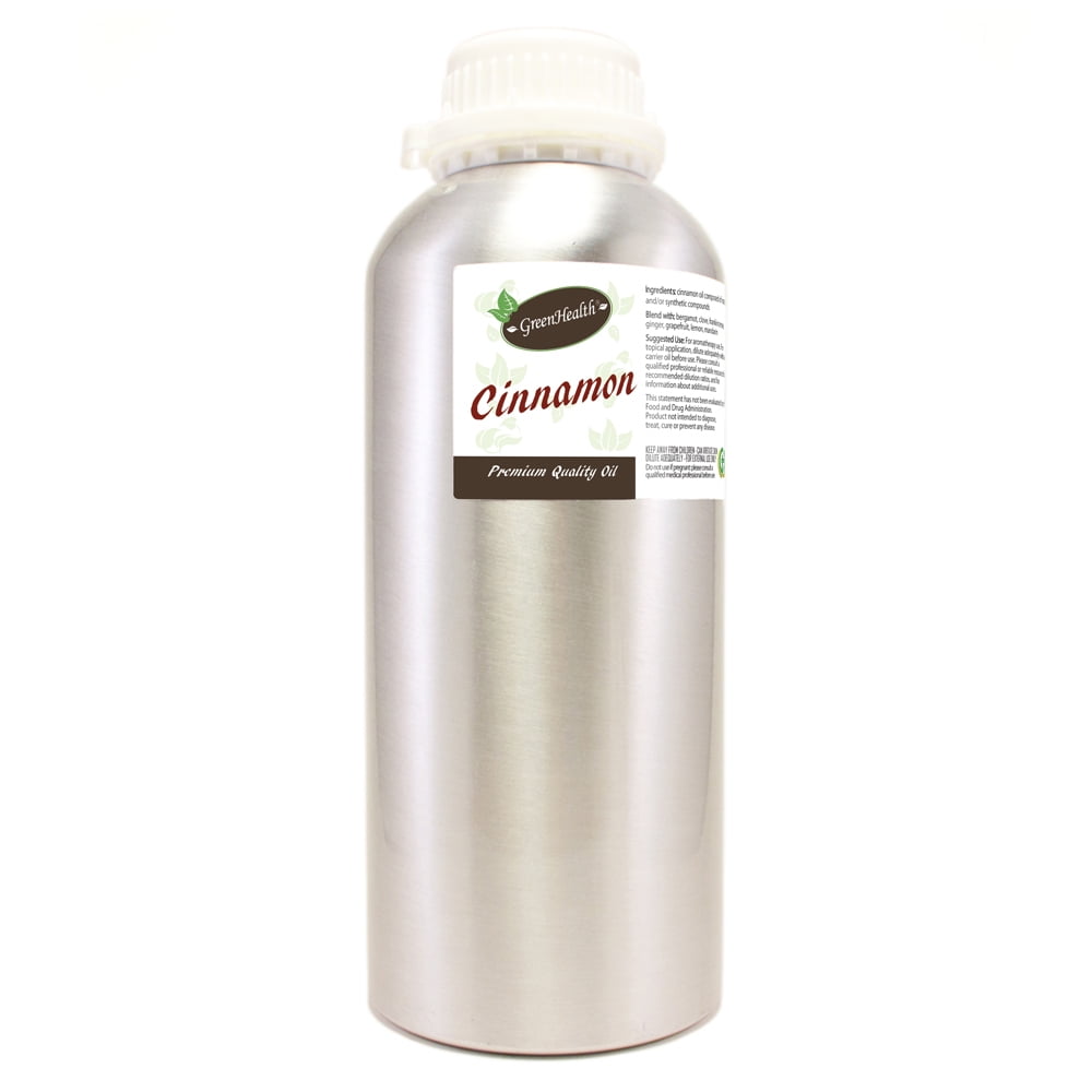 Cinnamon Bark (Nature Identical) Oil - 32 fl oz - Aluminum Bottle w/ Locking Cap  - GreenHealth