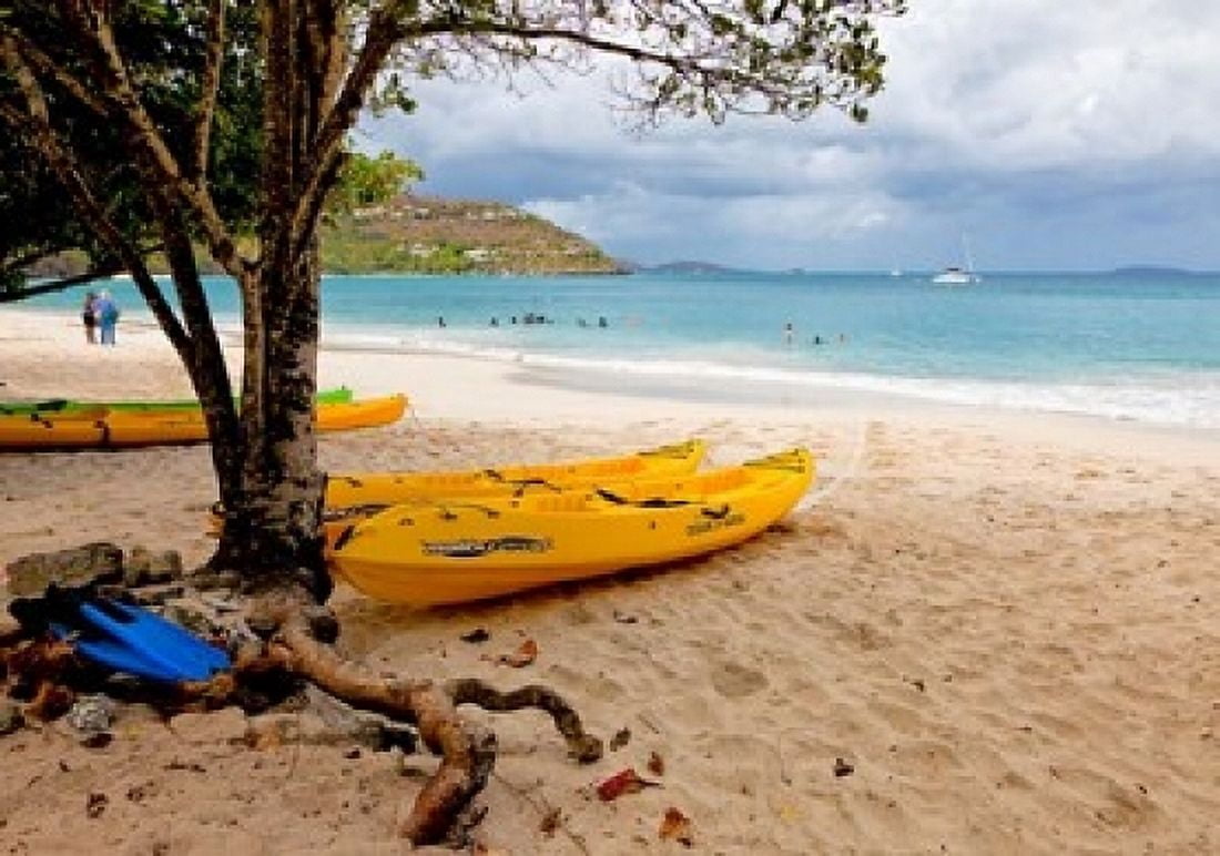 Cinnamon Bay on the Island of St John US Virgin Islands Canvas Art - Joe Restuccia III DanitaDelimont (36 x 24)