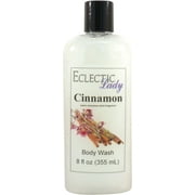 Cinnamon Body Wash by Eclectic Lady, Liquid Shower Gel for Women and Men, 8 Ounces