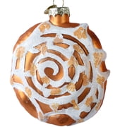Cinnamon Bun Blown Glass Ornament Christmas Tree Food Decoration