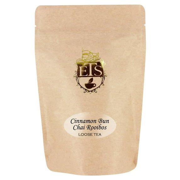English Tea Store Sweet Cinnamon Cardamom Ginger Flavored Caffeine-Free Rooibos Loose-Leaf Tea Pouch, 1 Count, 4 oz