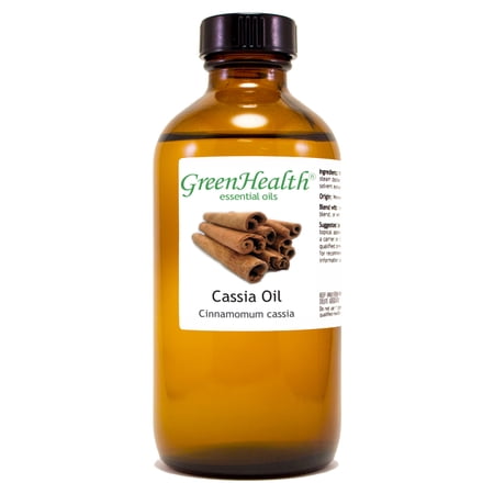Cinnamon (Cassia) Essential Oil - 8 fl oz (237 ml) Glass Bottle w/ Cap - 100% Pure Essential Oil by GreenHealth