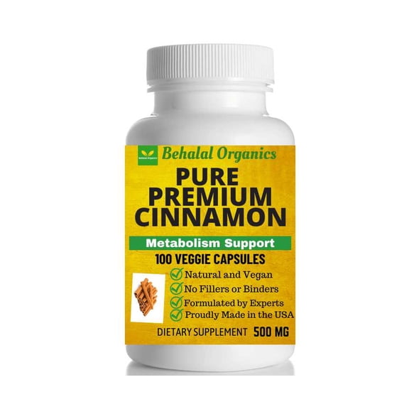 Cinnamon Ceylon Complex 500 mg (per serving) 100 Vegetarian Capsules