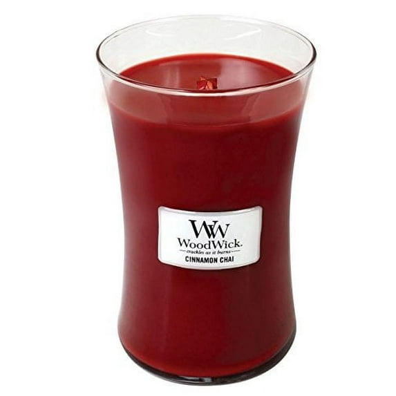 Cinnamon Chai Woodwick Candle in Glass Jar, Large - 21.5 Oz