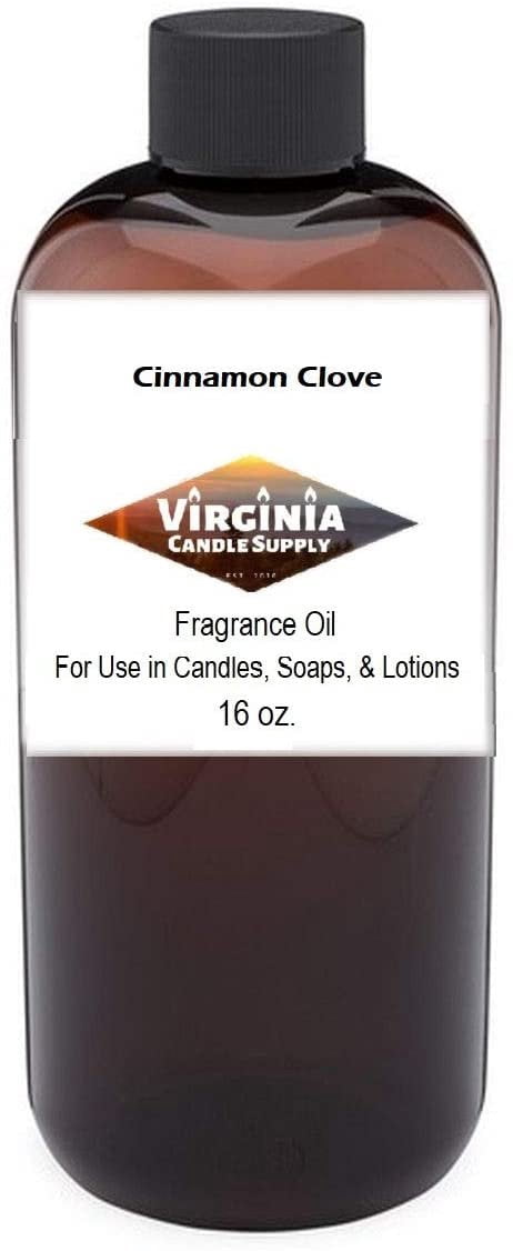 Cinnamon Clove 16 oz Bottle for Candle Making, Soap Making, Tart Making, Room Sprays, Lotions, Car Fresheners, Slime, Bath Bombs, Warmers