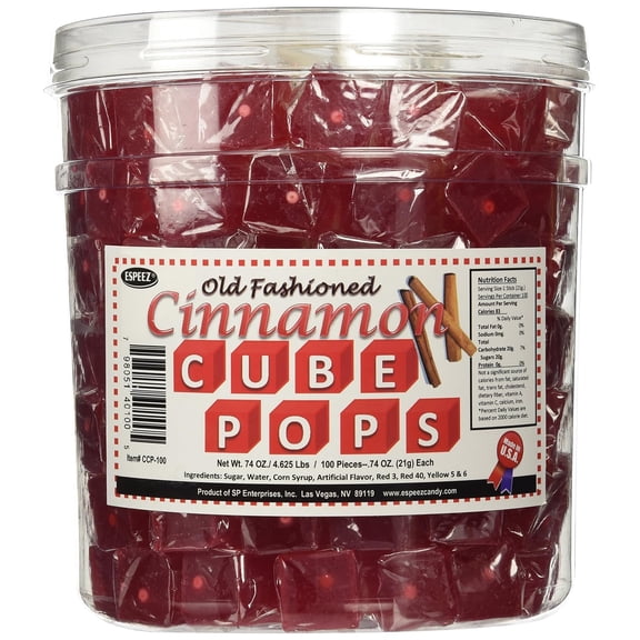 Cinnamon Cube Pops, 100 count tub