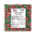 thumbnail image 1 of Strawberry Filled Hard Candy Individually Wrapped Bulk Old Fashioned Strawberry Bon Bon Candy (1 LB), 1 of 4