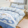 Cinnamon Dog Throw 3Piece Quilt Cover Set for All Seasons (1 Quilt, 2
