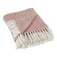 thumbnail image 1 of Cinnamon Double Diamond Cotton Throw 50x60, 1 of 3