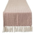 thumbnail image 1 of Cinnamon Handloom Chevron Table Runner 15x108, 1 of 3