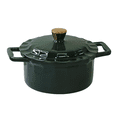 thumbnail image 1 of Cinnamon Home 4 Quart Enameled Cast Iron Round Dutch Oven with Lid - Emerald Green - Kitchen Pots and Cookware for Stewing, Braising, Roasting, Baking, 1 of 6