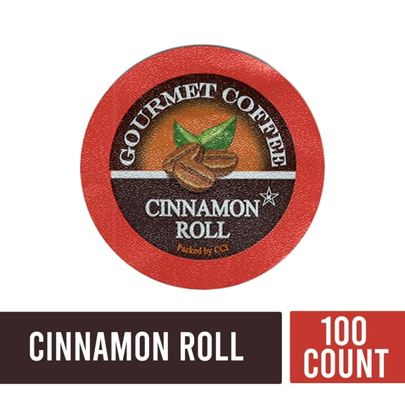 Cinnamon Roll Coffee, Single Serve Cups for Keurig K-cup Brewers, 100 Count