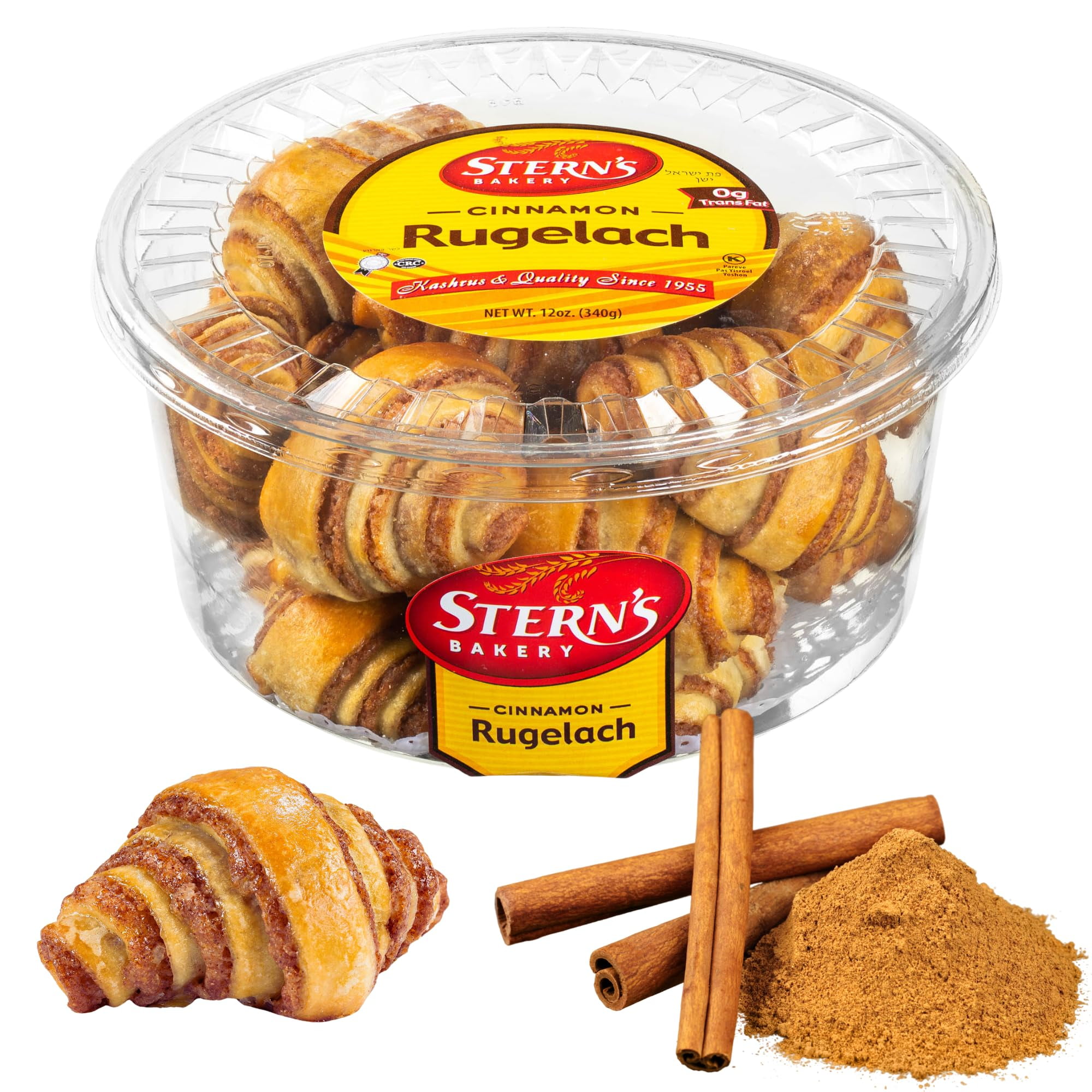 Cinnamon Rolls | TWE5Cinnamon Buns | Breakfast Pastry | Rugelach Pastries Cinnamon Croissants | No Coloring Added | Dairy & Nut Free | 13 oz Sterns Bakery