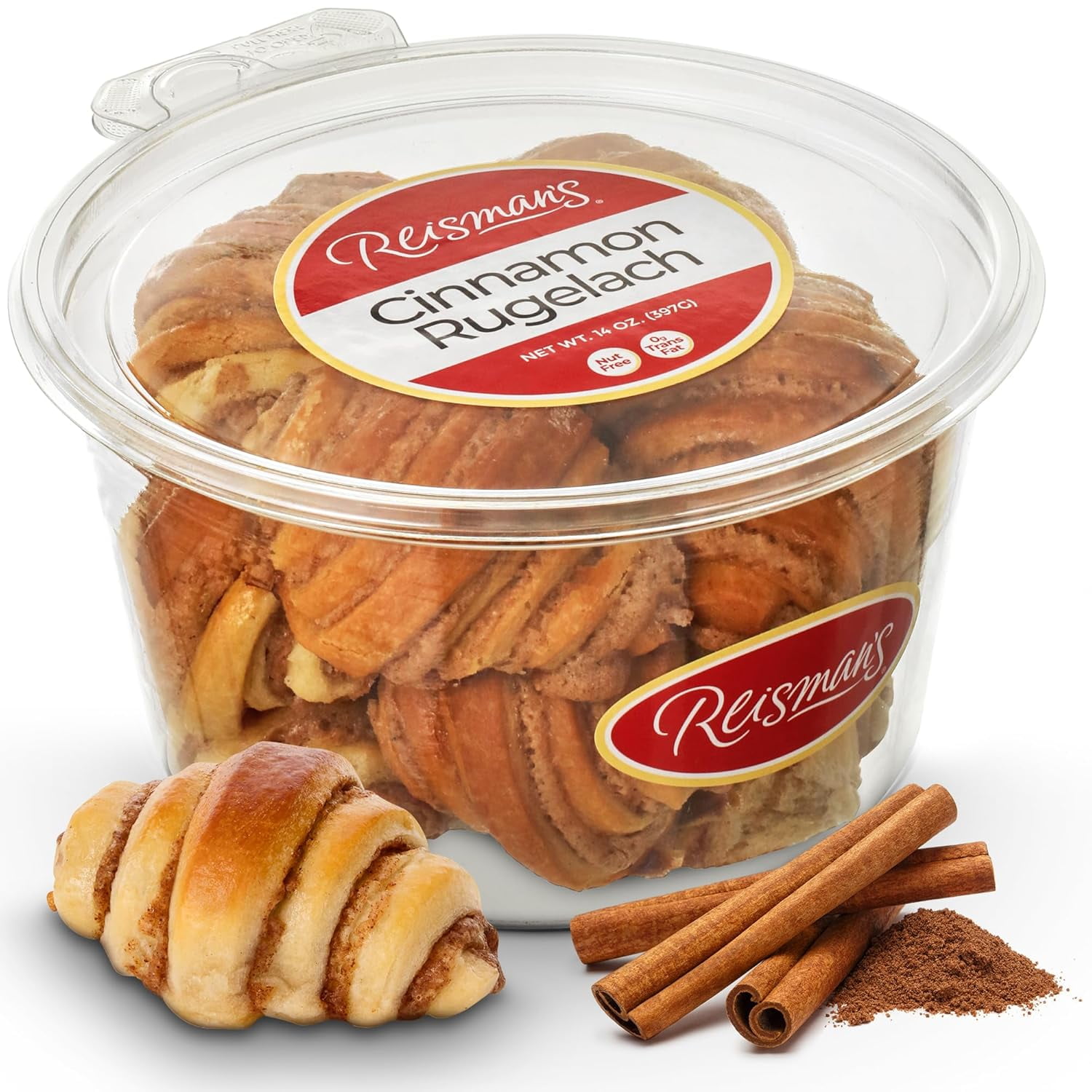 Cinnamon Rugelach Dairy, Nut, KosherCertified Mini Croissants