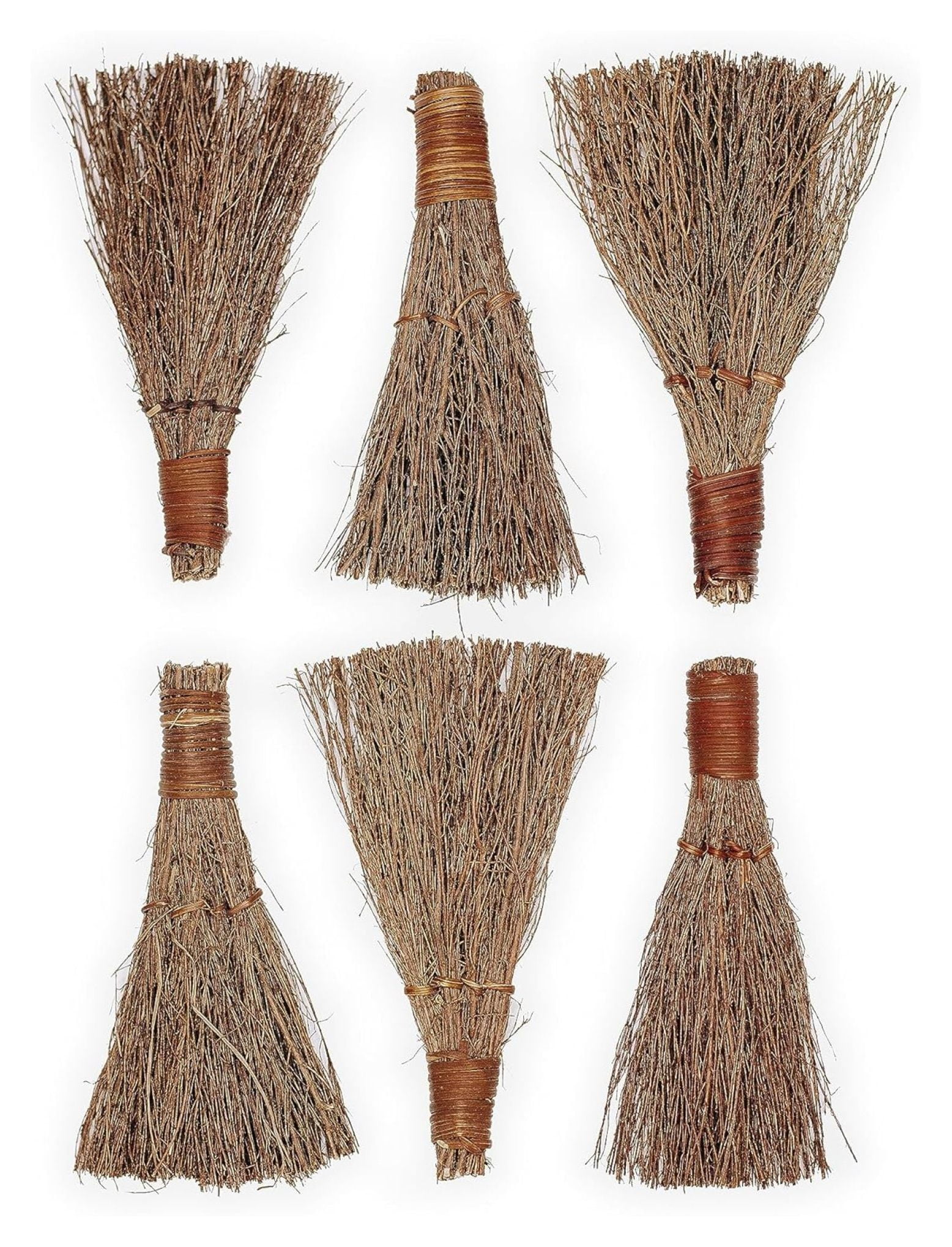 Rustic Natural Fiber Cinnamon Scented Decorative Broom Set