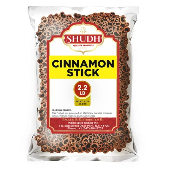 Cinnamon Sticks 35.2 OZ | 2.2 LB | ~170-200 Sticks | Cassia Cinnamon | Great for Coffee, Tea, Baking & Oatmeal | 2-3/4" Length | 100% Raw From Indonesia | by Indian Spice