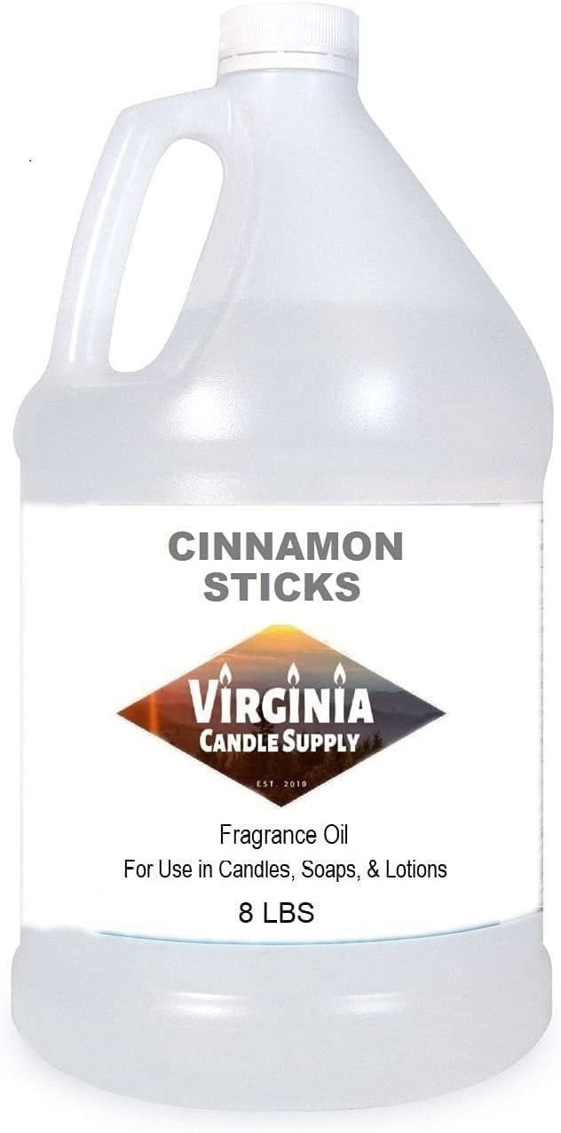 Cinnamon Sticks Fragrance Oil 8 LB Bottle for Candle Making, Soap Making, Tart Making, Room Sprays, Lotions, Car Fresheners, Slime, Bath Bombs, Warmers