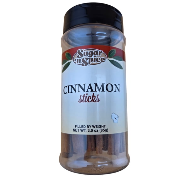 Cinnamon Sticks Whole Spice, 3 oz Bottle, Whole Cinnamon Sticks for Cooking, Baking & Beverages