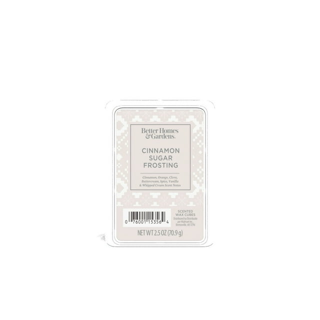 Cinnamon Sugar Frosting Scented Wax Melts, Better Homes & Gardens, 2.5