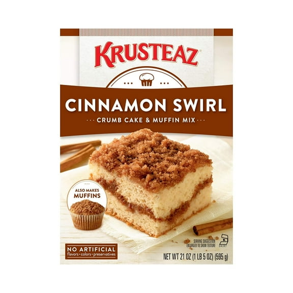 Cinnamon Swirl Crumb Cake and Mix, 21-Ounce Boxes (Pack of 4)