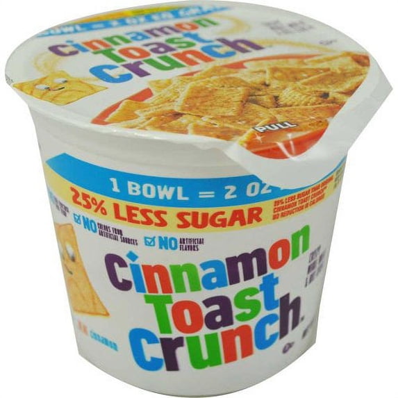 25% Less Sugar Cinnamon Toast Crunch Bowlpak 2oz