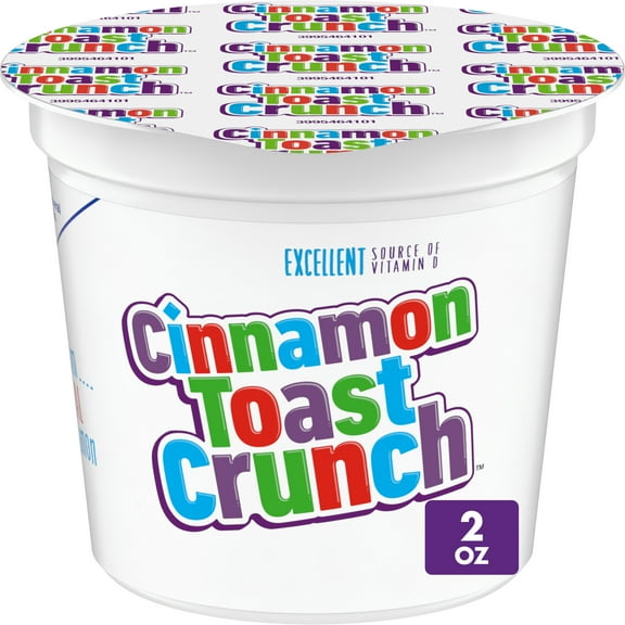 Cinnamon Toast Crunch Breakfast Cereal Cup, Single Serve Cereal, 2 oz