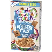 Cinnamon Toast Crunch Breakfast Cereal, Crispy Cinnamon Cereal, Family Size, 18.8 oz