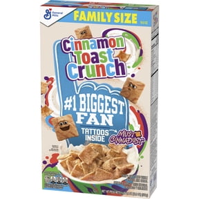 Cinnamon Toast Crunch Breakfast Cereal, Crispy Cinnamon Cereal, Family Size, 18.8 oz