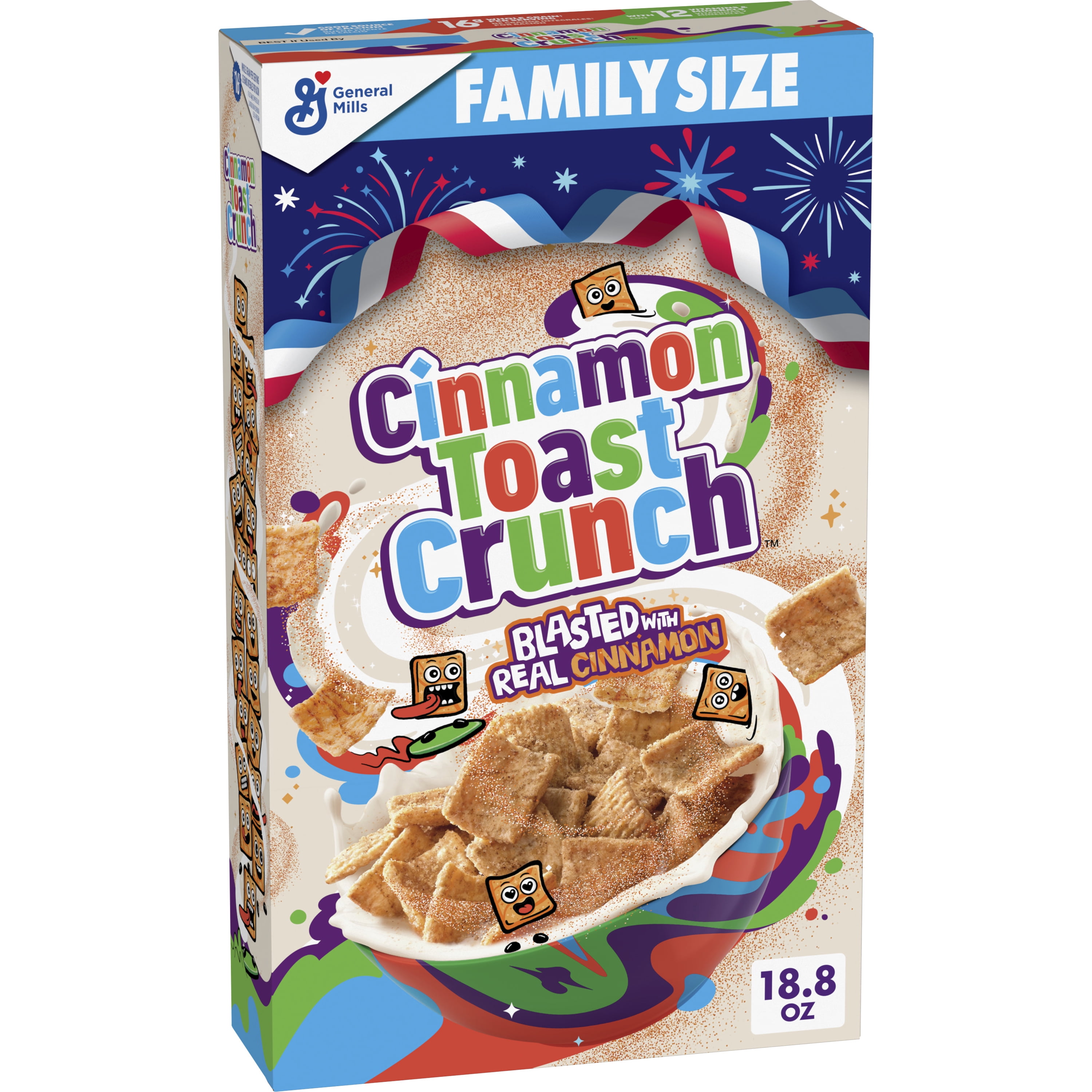 Cinnamon Toast Crunch Breakfast Cereal, Crispy Cinnamon Cereal