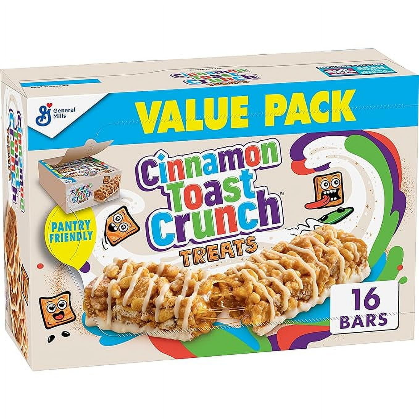 Cinnamon Toast Crunch Breakfast Cereal Treat Bars, Snack Bars, 16 Ct