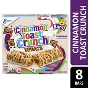Cinnamon Toast Crunch Breakfast Cereal Treat Bars, Snack Bars, 8 ct