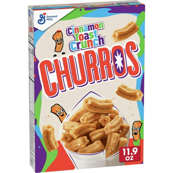 Cinnamon Toast Crunch Churros, Breakfast Cereal, Cinnamon Sugar, 11.9 oz