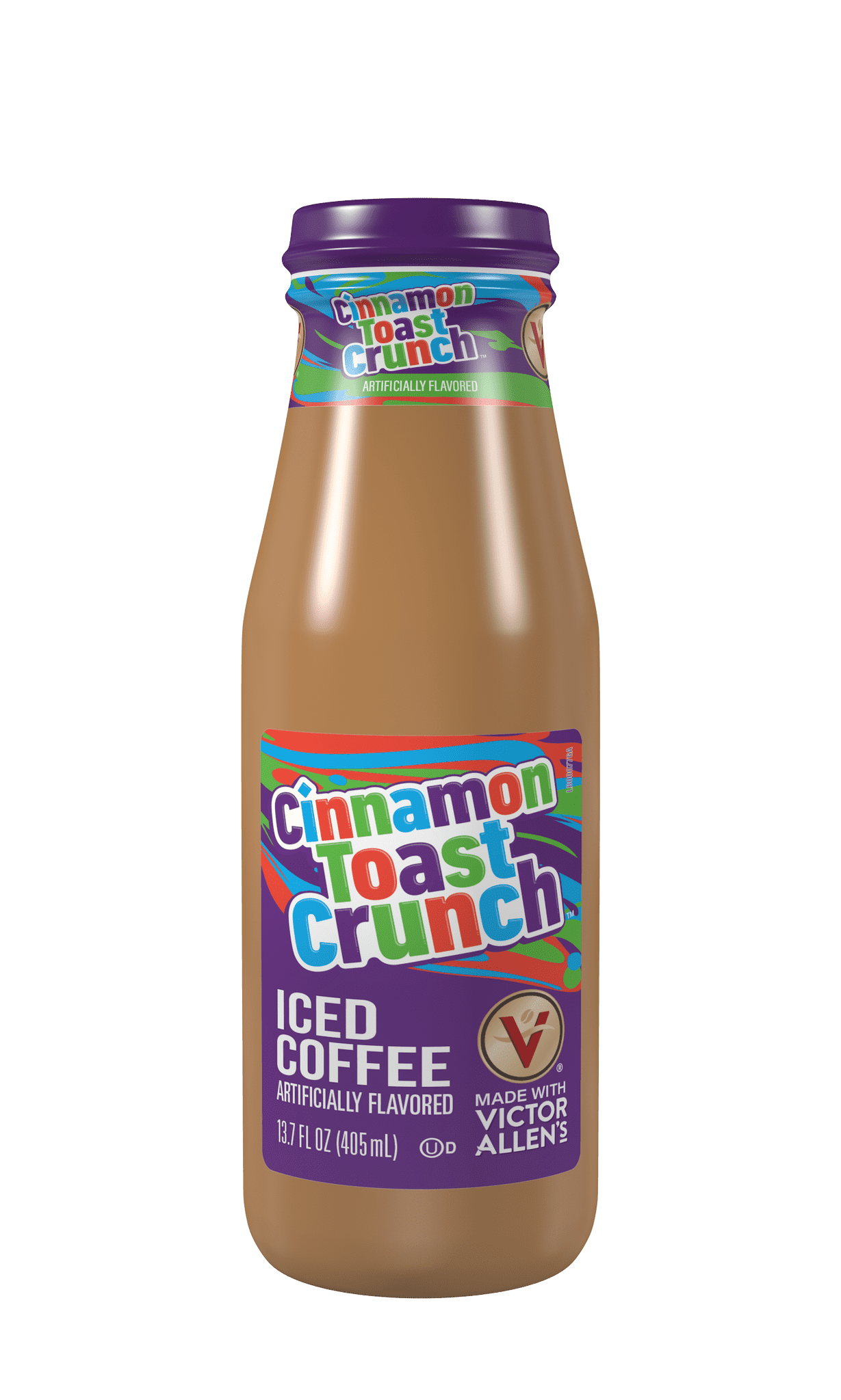 Cinnamon Toast Crunch Flavored, Iced Latte, Ready to Drink, 13.7oz Bottles (Pack of 12)
