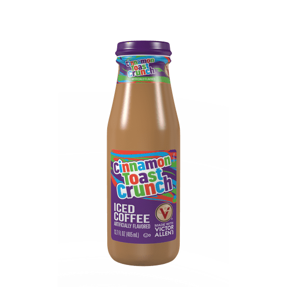 Cinnamon Toast Crunch Flavored, Iced Latte, Ready to Drink, 13.7oz Bottles (Pack of 12)