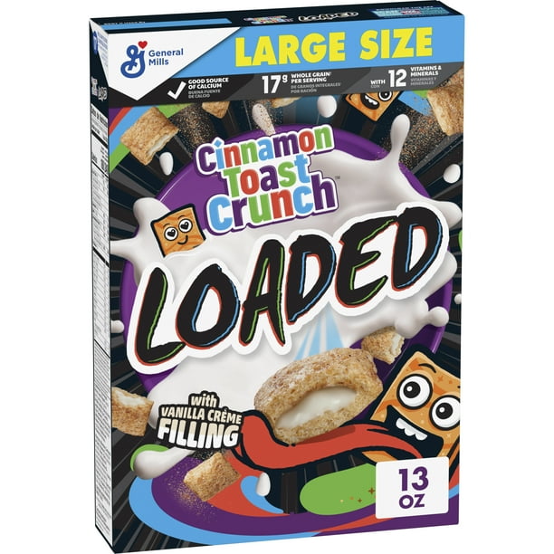 送料無料 いつまで Crunch Toast Cinnamon Cereal Breakfast Kitchen Office - 13oz 洋書
