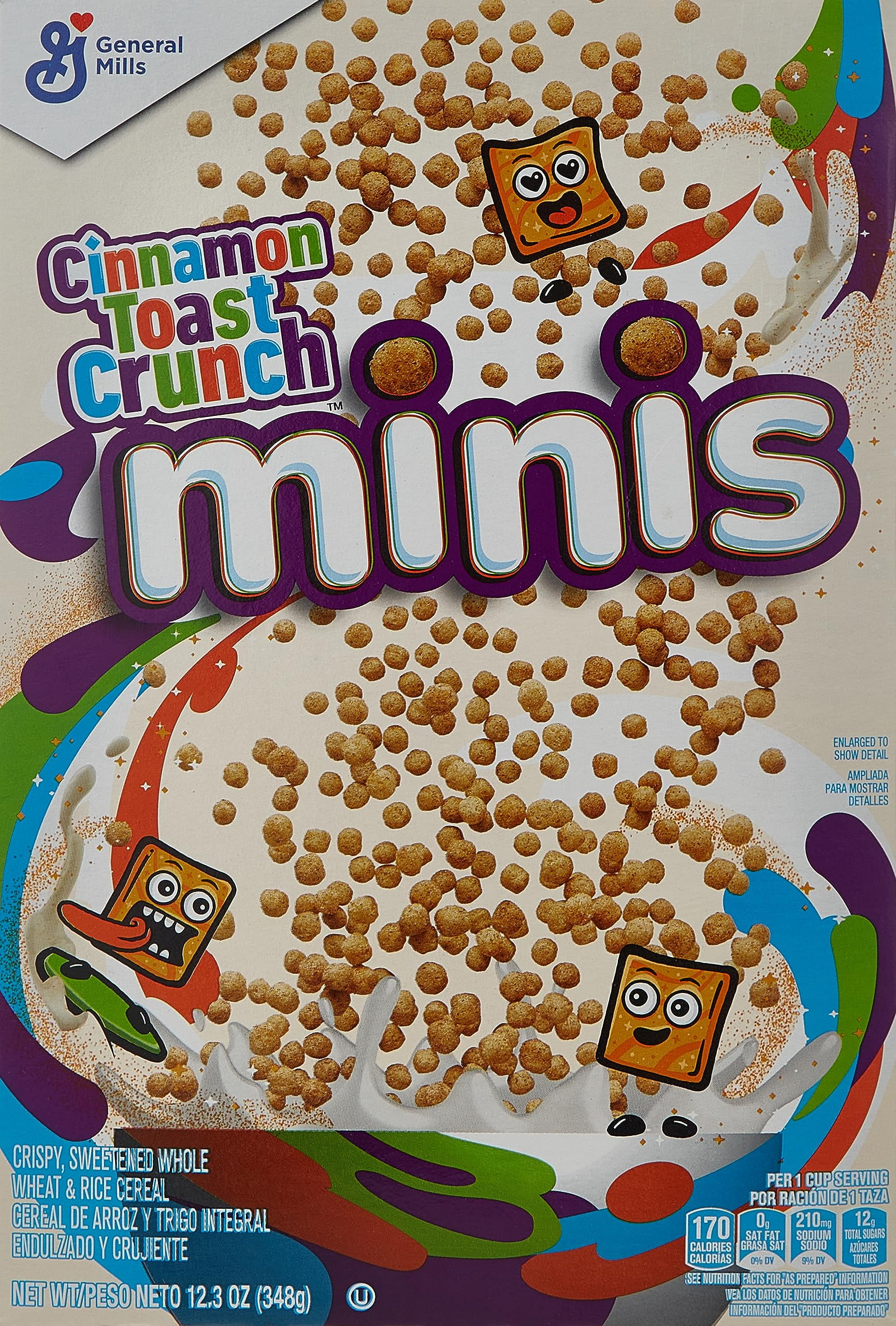Cinnamon Toast Crunch Minis Breakfast Cereal, 12.3 Oz - Walmart.com