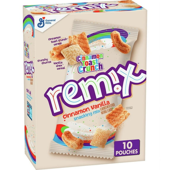 Cinnamon Toast Crunch Remix, Multipack, Snack Mix, 10 Pouches