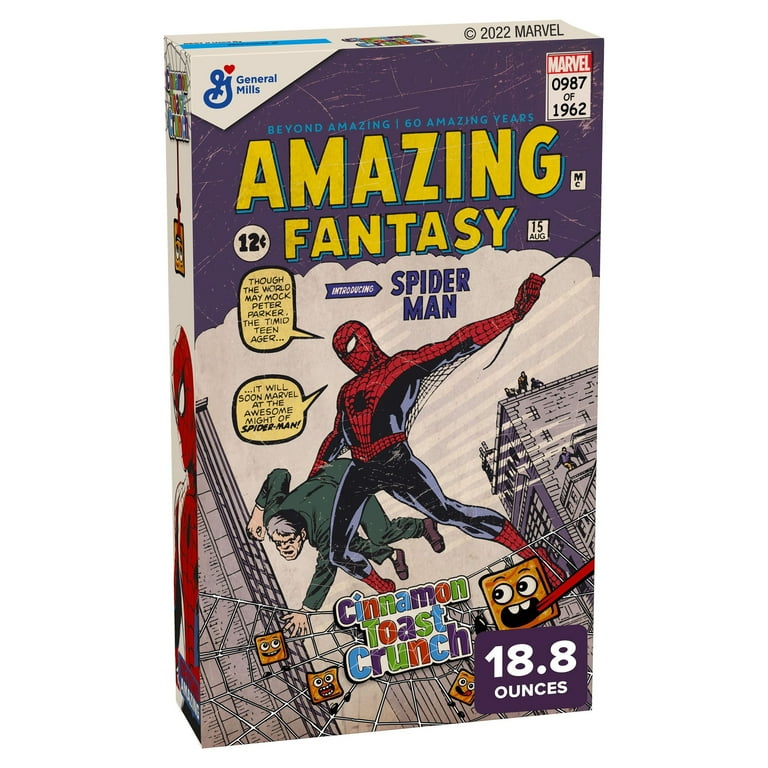 Cinnamon Toast Crunch Spiderman Breakfast Cereal 18.8 oz Walmart