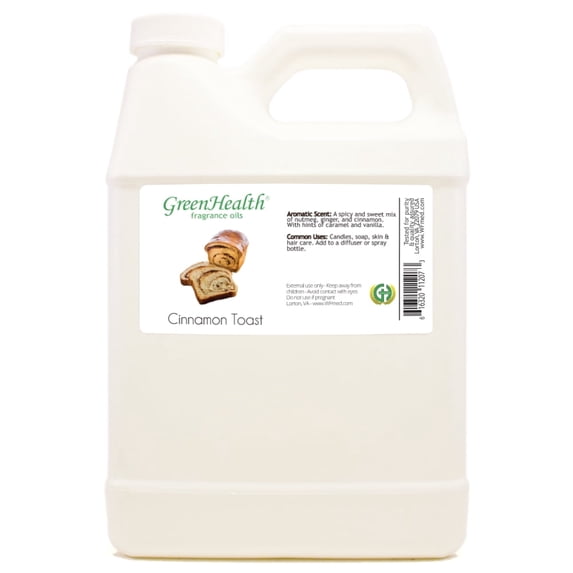 GreenHealth Cinnamon Toast Fragrance Oil 32 fl oz White Plastic Jug with Cap