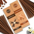 thumbnail image 1 of Cinnamon & Vanilla - Combo Pack of Incense Sticks - 100 Insence-Sticks of Each Scent - Total 200 Inscents - Inciensos Aromaticos para La Casa - Made with Natural Non Toxic Ingredients, 1 of 3